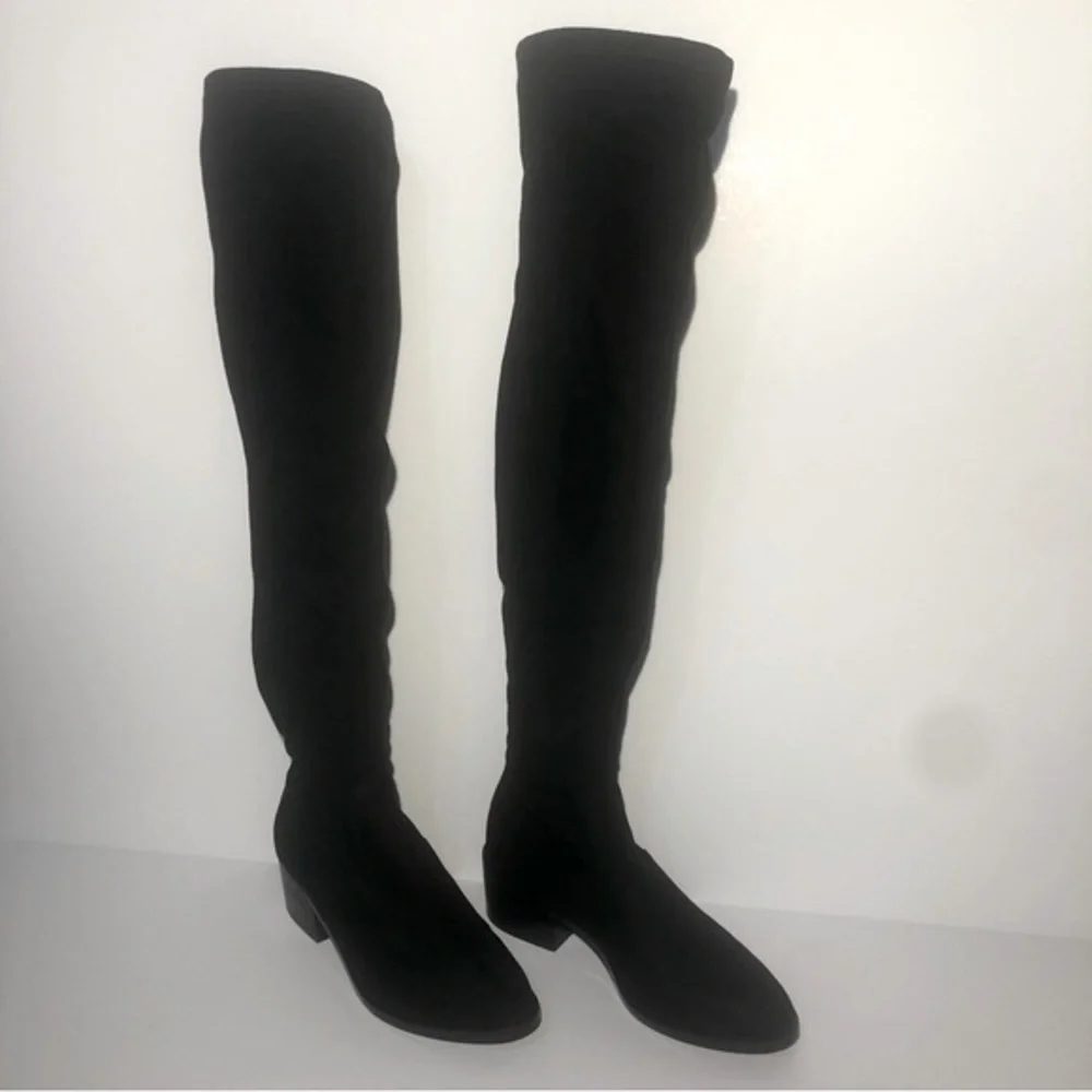 Steve Madden Georgette Over the Knee Black Boots. US 6M
